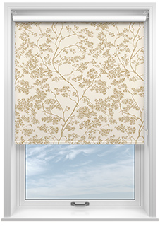 Cherry Blossom, Burlywood - Roller Blind